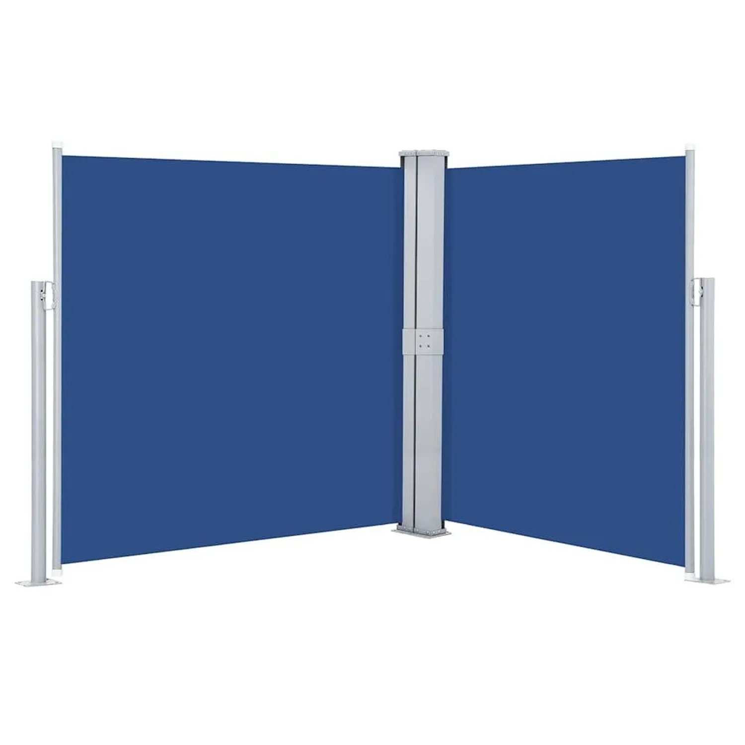 vidaXL Ausziehbare Seitenmarkise Blau 140 x 600 cm 48458