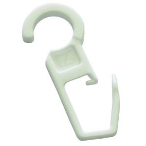 Gardinia Faltenlegehaken, 10er-Pack, weiß, für Gardinen und Vorhänge.