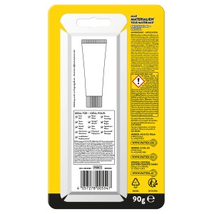 Pattex Kleben statt Bohren Kristallklar Montagekleber, 90g Tube.