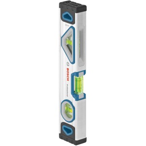 Bosch Professional Wasserwaage, 25 cm, mit drei Libellen und Magnet für präzises Messen.