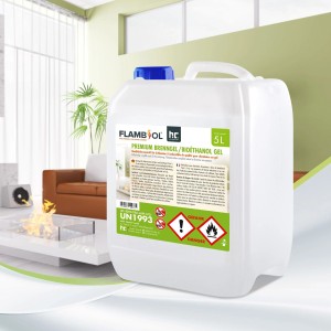 5L Kanister Flambiol Premium Brenngel/Bioethanol Gel für Kamine & Öfen.