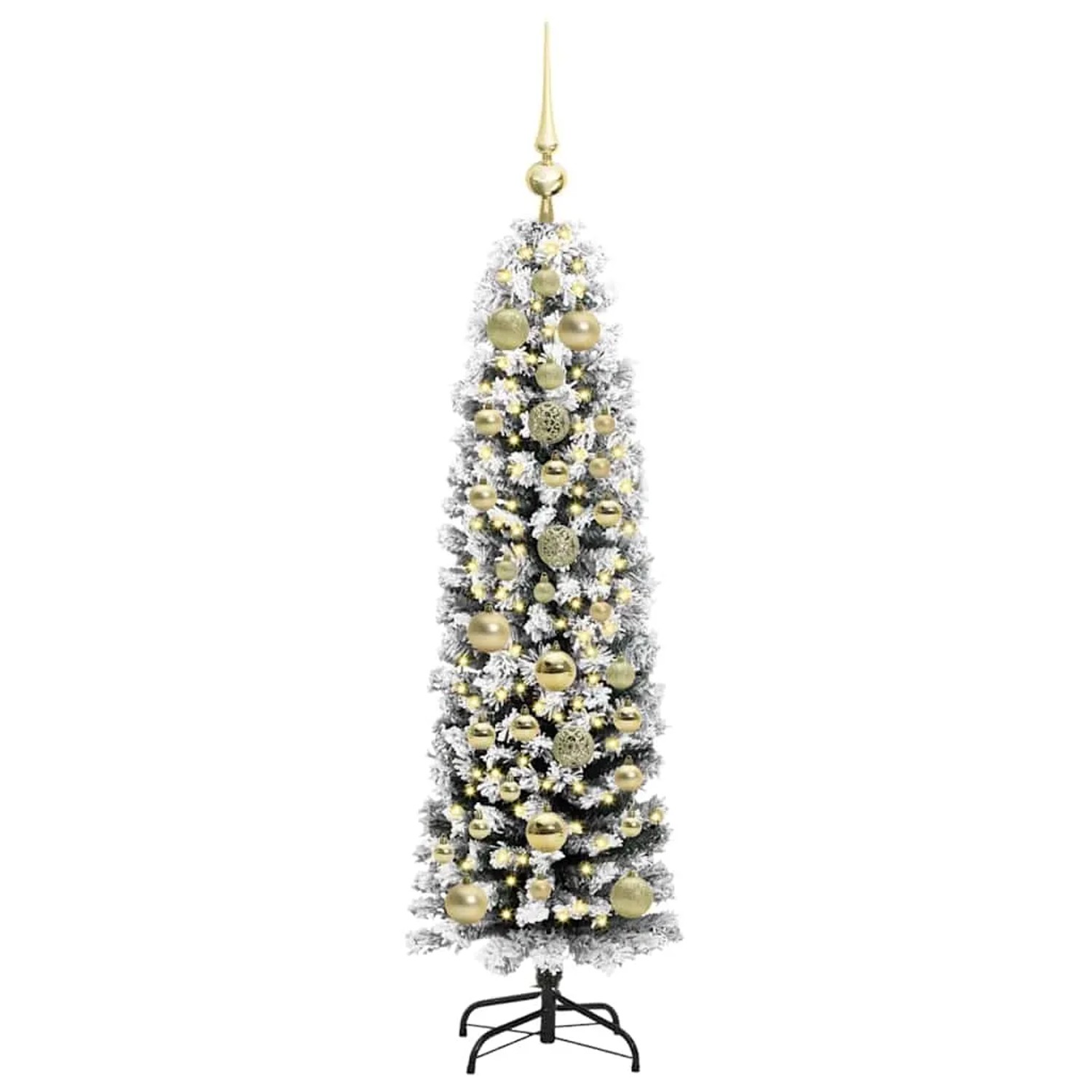 vidaXL Künstlicher Weihnachtsbaum mit 150 LEDs mit Ständer Grün 150 cm 3395009