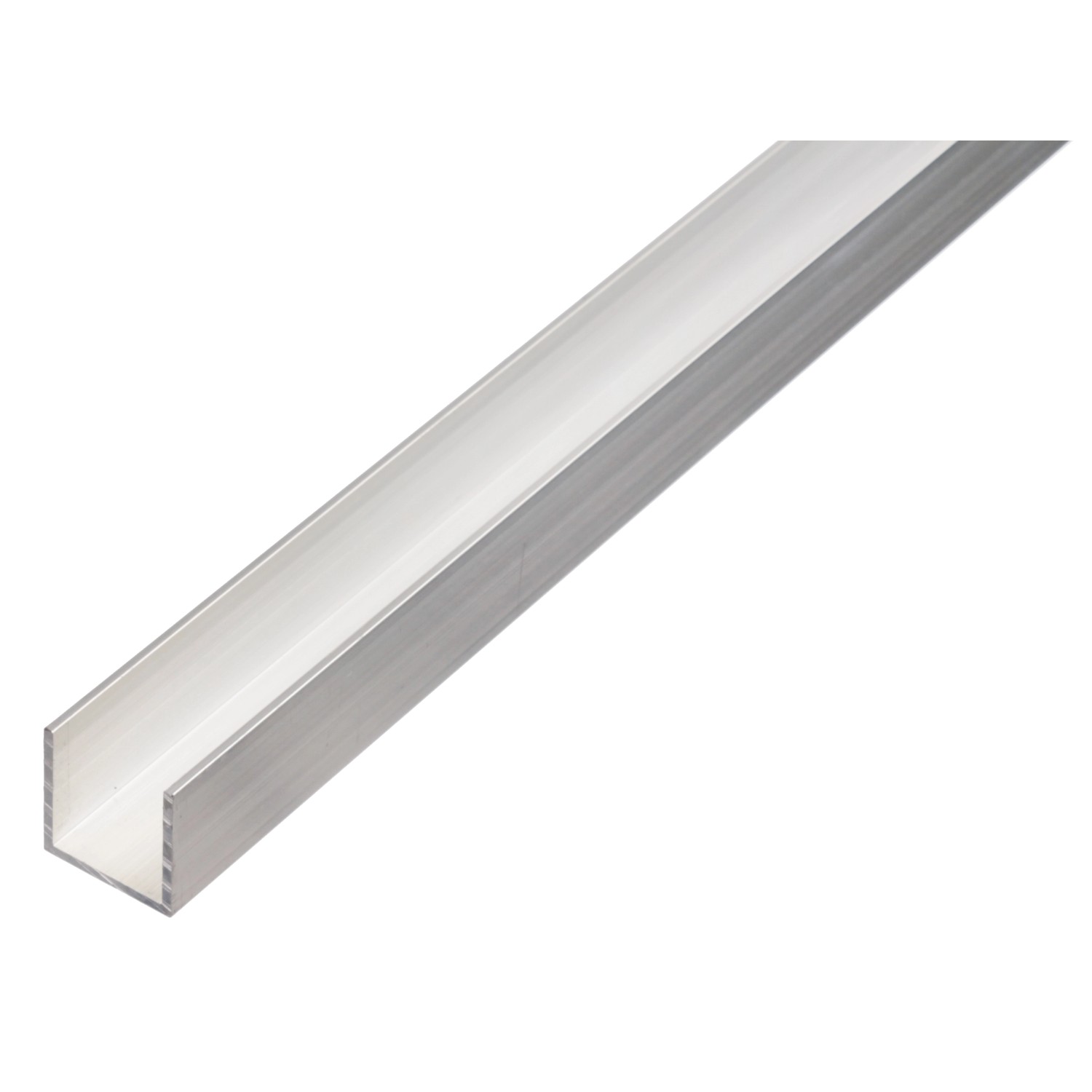 U-Profil Aluminium 10 mm x 15 mm x 1.000 mm