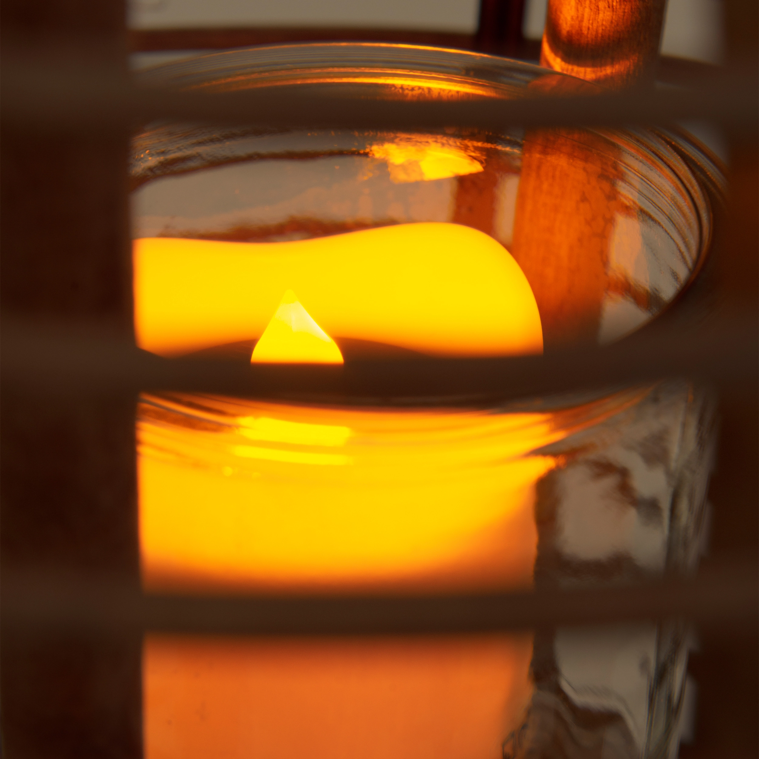 OBI LED-Solar-Kerze Braun 32,5 bei inkl. cm kaufen Dekoleuchte Korb Näve
