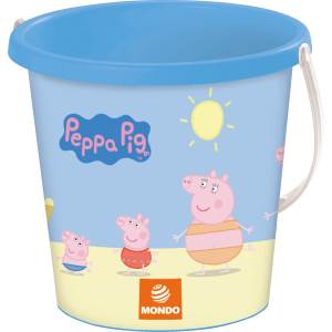 Happy People Peppa Pig Eimer, Ø 17 cm, mit Peppa Pig Motiven für Spiel & Spaß im Sandkasten.