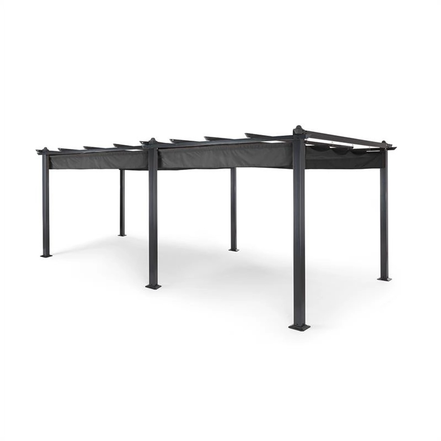 Blumfeldt Pantheon Pergola Vordach Gartenpavillon 3x6 m Aluminium Sonnendac günstig online kaufen