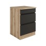 Optifit Unterschrank Noah420 für Kochfeld, 60 cm, Anthrazit/Wildeiche Nachbildung.