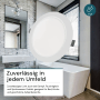 LUXULA LED Einbauleuchte 6W IP44-Geschützt 600lm Lichtfarbe Einstellbar CCT Ø117x25mm Einbaustrahler Deckenspot Rund Weiß_4
