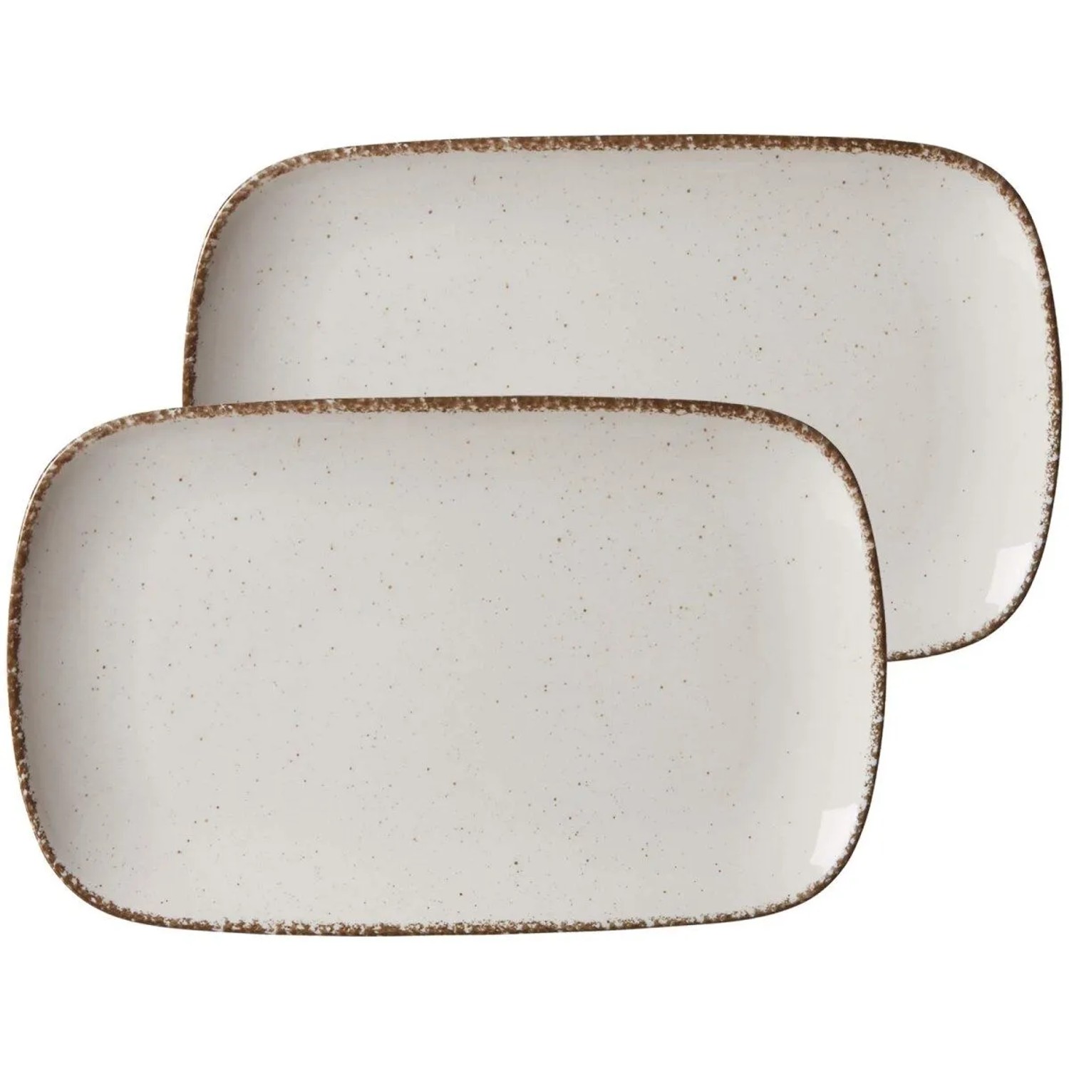 Ritzenhoff & Breker Casa Platte 33 x 20 cm 2er Set Creme