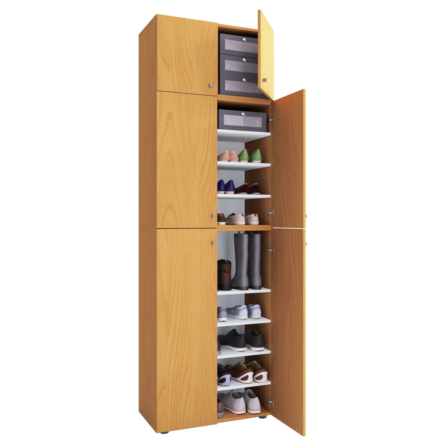 VCM Schuhschrank Lona Buche