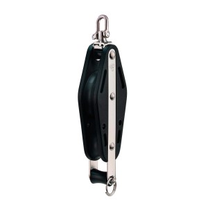 Seilflechter Violinblock für 12 mm Seile, Edelstahl Beschlag mit Hundsfott.