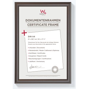 Walther Design Bilderrahmen Trendstyle, 21x29,7 cm, Stahl, Kunststoffrahmen für Fotos und Dokumente.