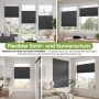 SALCAR Wabenplissee Thermo Plissee Klemmfix ohne Bohren Verspannt Verdunkelnd Blickdicht Grau 75x120cm für Fenster und Tür Sonnenschutz Hitzeschutz_8