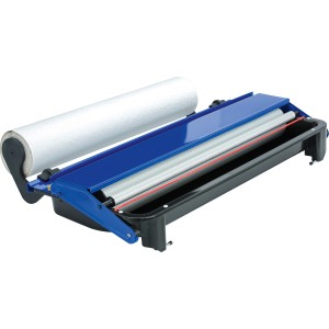 LUX Kleistergerät mit Rollenhalterung für gleichmäßigen Tapetenkleisterauftrag.