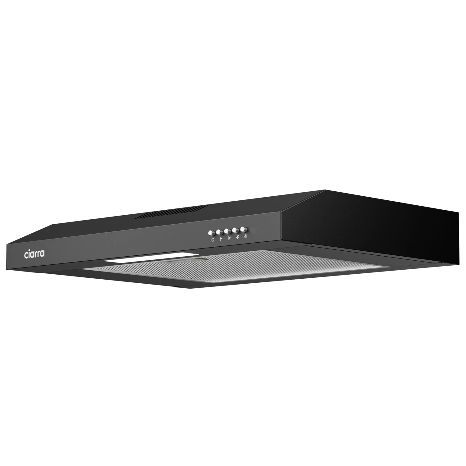 CIARRA Unterbauhaube 60 cm Einbau Dunstabzugshaube 220 m³/h 3 Stufen LED Aluminiumfilter CAB6903B