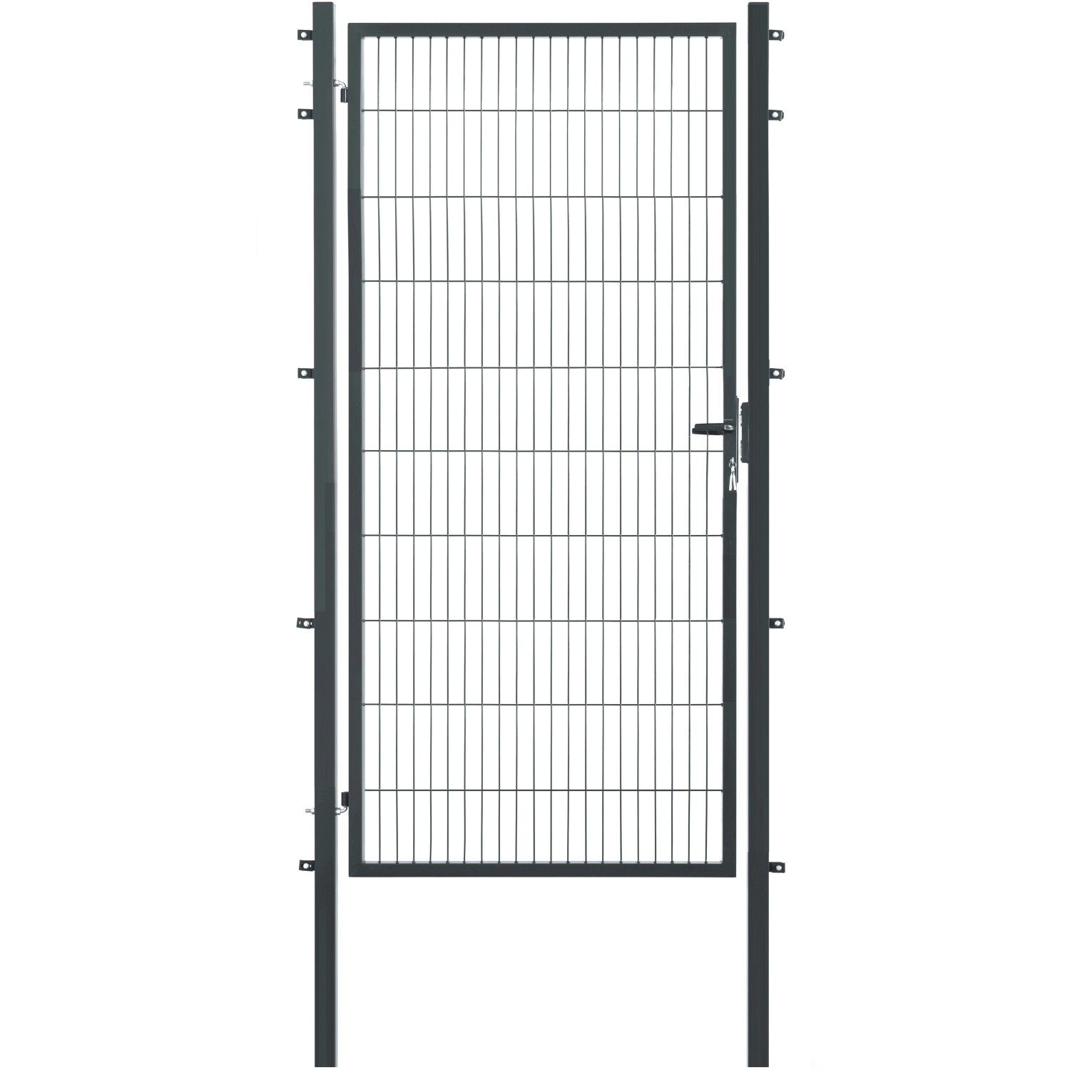 Floraworld Einzeltor für Doppelstabmattenzaun Anthrazit 200 cm x 120 cm günstig online kaufen