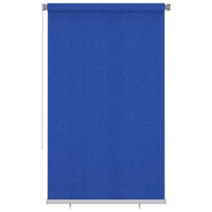 Blaues vidaXL Außenrollo aus HDPE, 140x230 cm, für Fenster und Balkon.