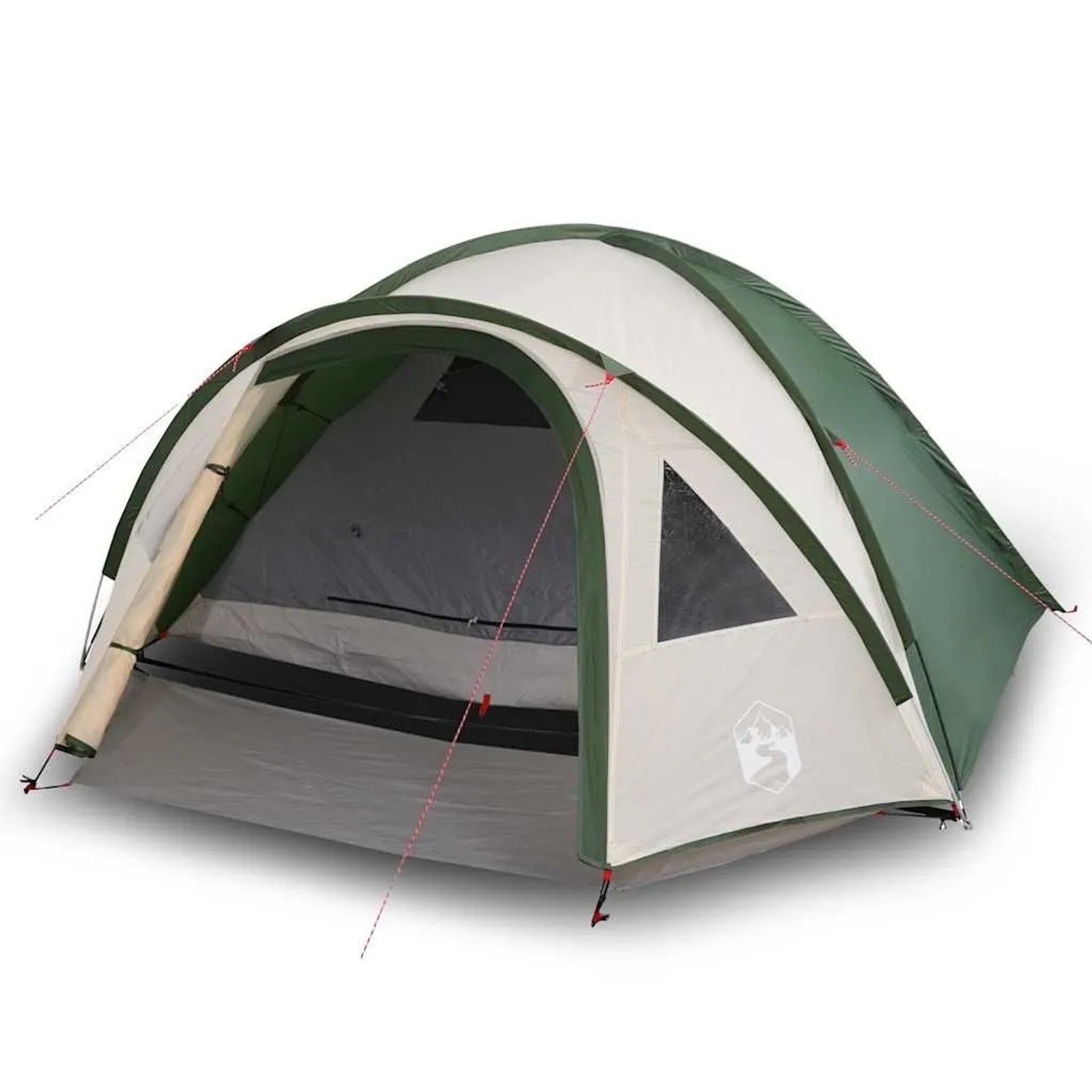 Furnicato Campingzelt Kuppel 4 Personen 300 X 250 X 132 Cm Grün