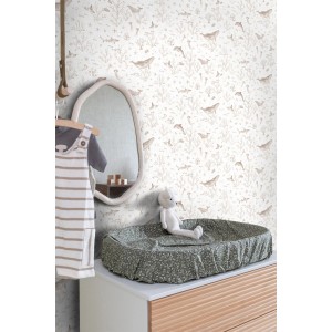 ESTAhome Tapete Unterwasserwelt Beige 50 x 900 cm