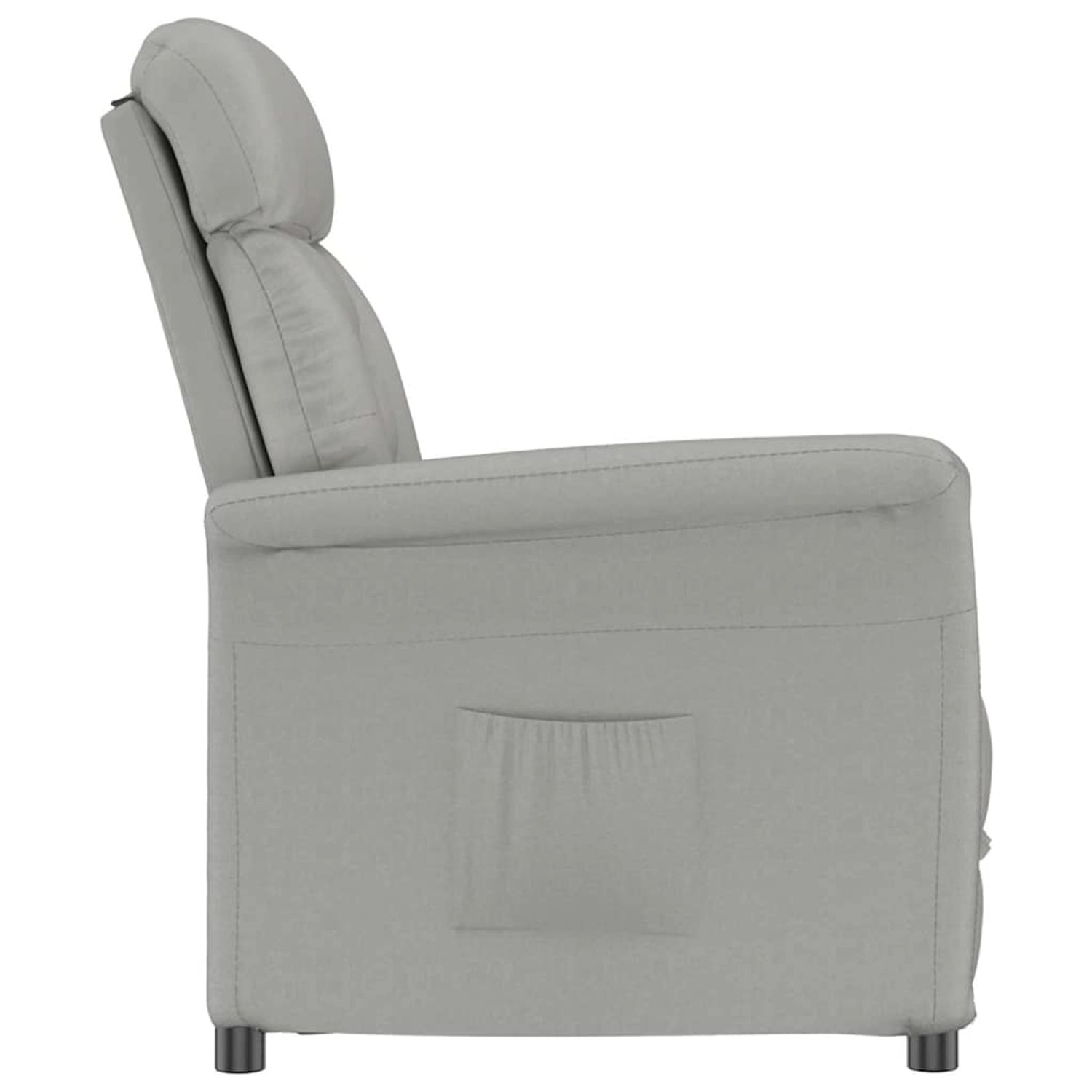 vidaXL Relaxsessel Hellgrau 70,5 x 96,5 x 95 cm Stoff 348401 günstig online kaufen