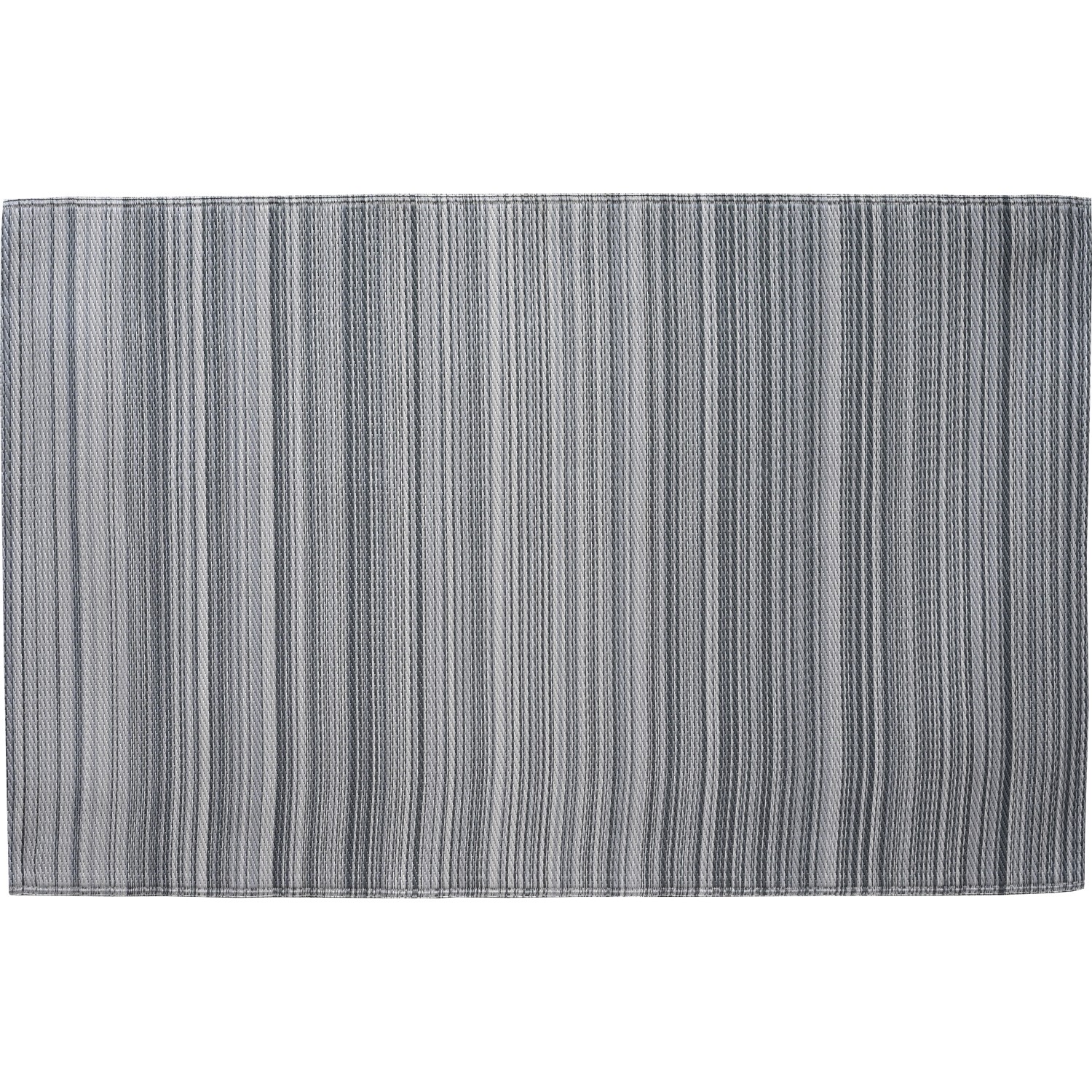 Outdoor-Teppich Polypropylen 180 x 120 cm Grau-Anthrazit Meliert
