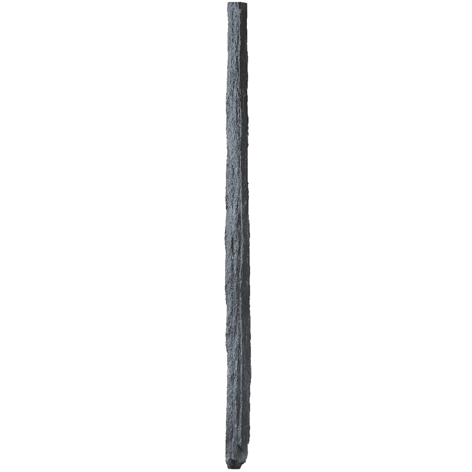 Scherf Schiefer-Palisade ein Gesägtes Ende 200 cm x 12 cm x 10 cm Oxid-Schwarz