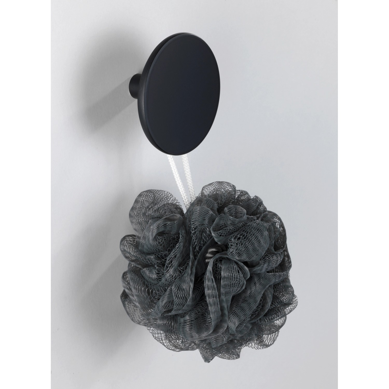 Wenko Wandhaken Melle zum Schrauben Polyresin 8 x 4.5 x 8 cm Schwarz