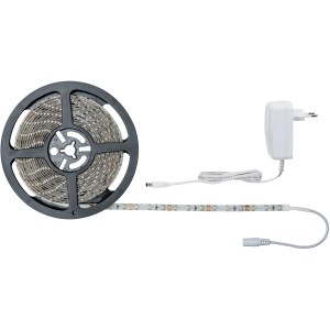 Paulmann SimpLED LED-Strip Set, 5 m, Kaltweiß, auf Rolle mit Netzteil.