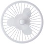 Weiße LED-Deckenleuchte Capo mit Ventilator, Ø 48 cm.