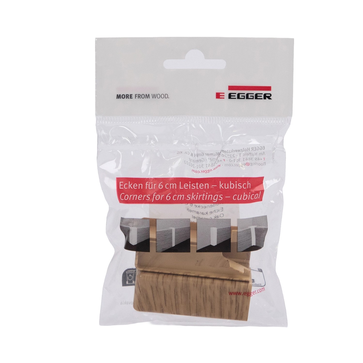 Egger Außenecke Kubisch 6 cm Eiche Karamell 2 Stück günstig online kaufen