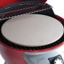 Char-Broil Pizzastein aus Keramik auf einem Grill. Grillutensil für knusprige Pizza.