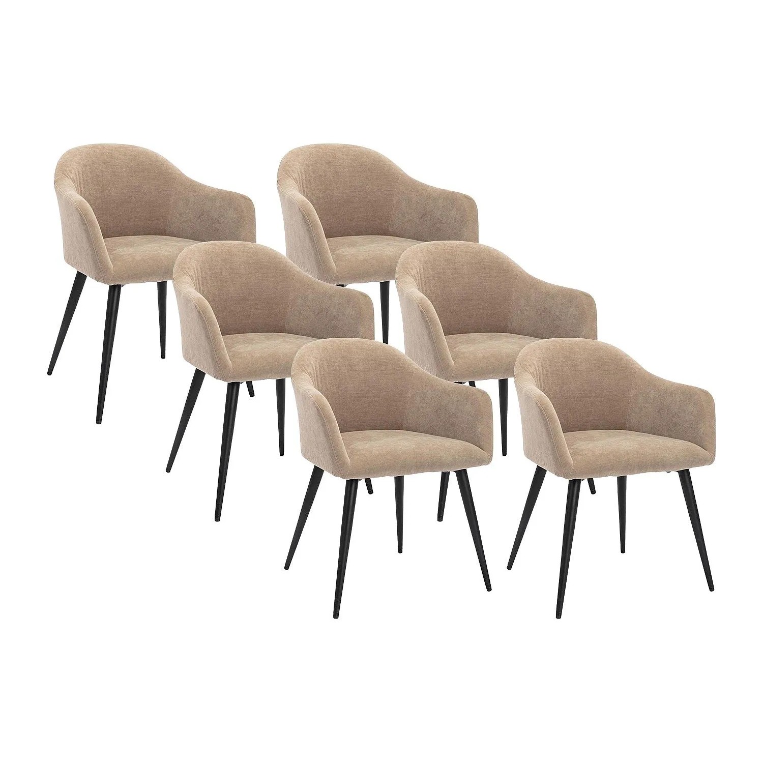 Vente-unique Stuhl Bibo Beige 57.5 cm