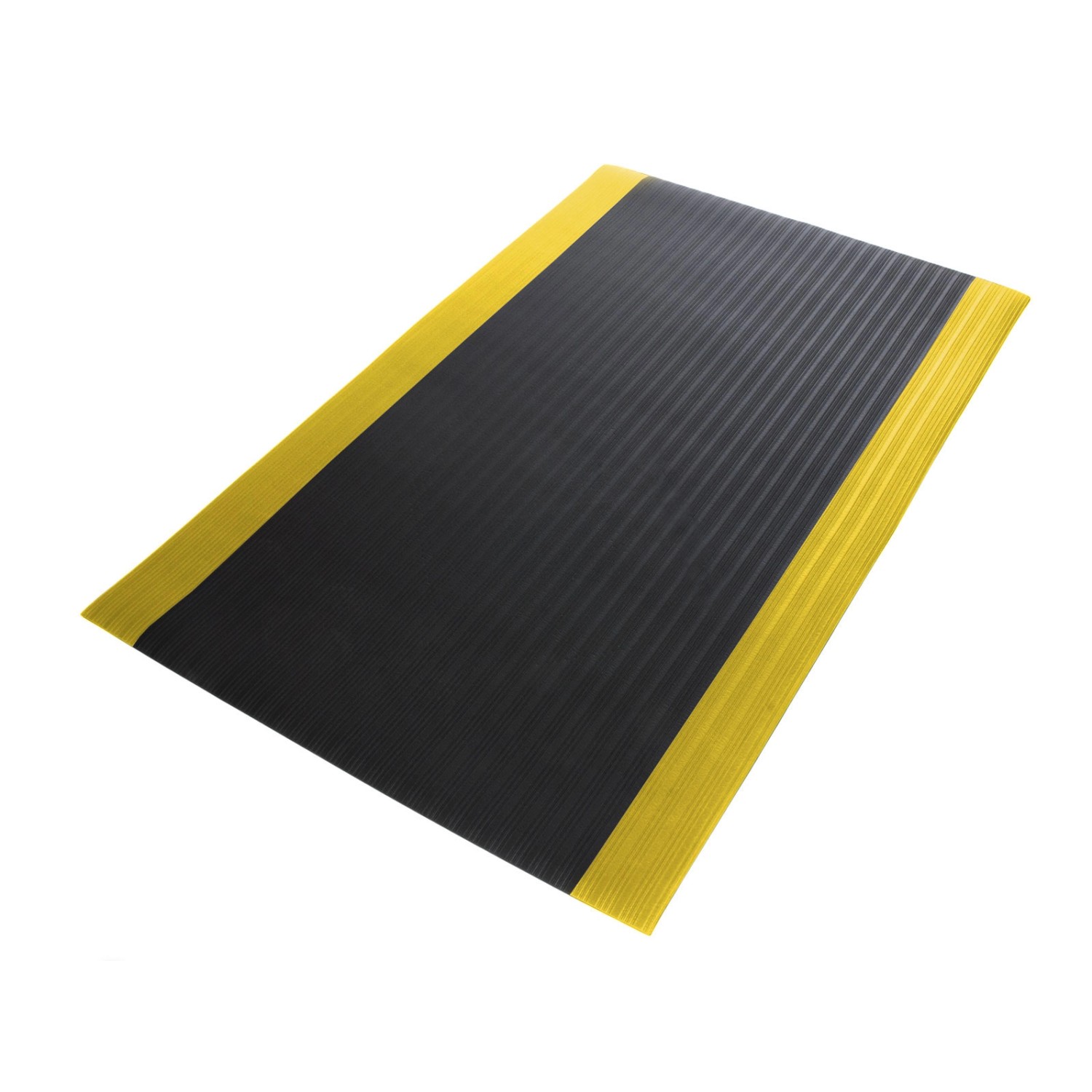 KARAT Anti-Ermüdungsmatte Softer-Work-Mat 90 x 700 cm Schwarz-Gelb günstig online kaufen