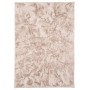 Beiger Pergamon Luxus Fellteppich (120x170cm) mit weicher Oberfläche und marmorierter Optik.