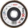 Bosch X-Lock Fächerschleifscheibe X551, Ø 125mm, K40 für Winkelschleifer.