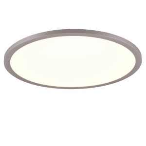 Titanfarbene Trio Deckenleuchte Yuma, Ø 40 cm, mit LED und Fernbedienung.