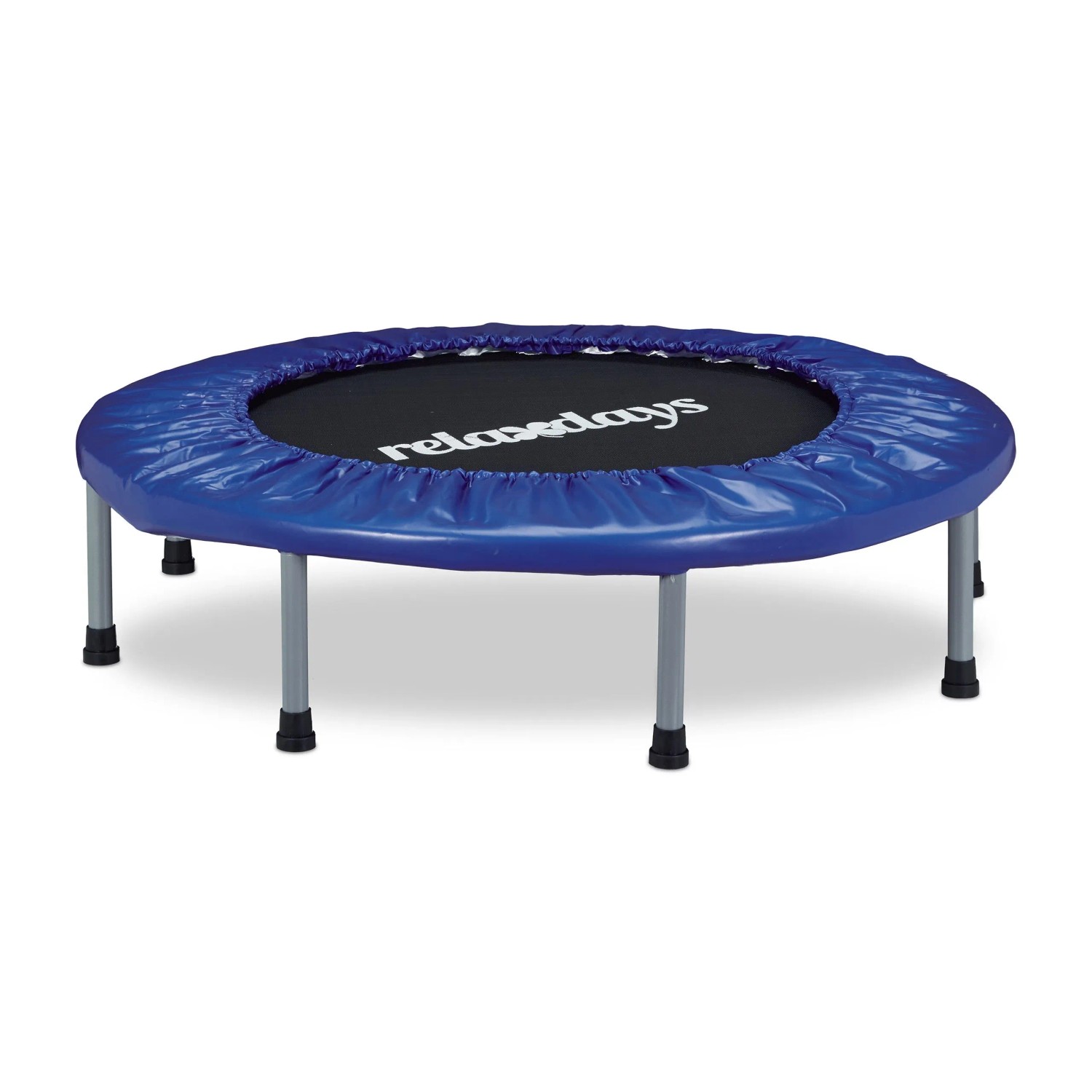 Relaxdays Trampolin Faltbar Indoor Schwarz 95 cm x 95 cm x 22 cm 7,5 kg