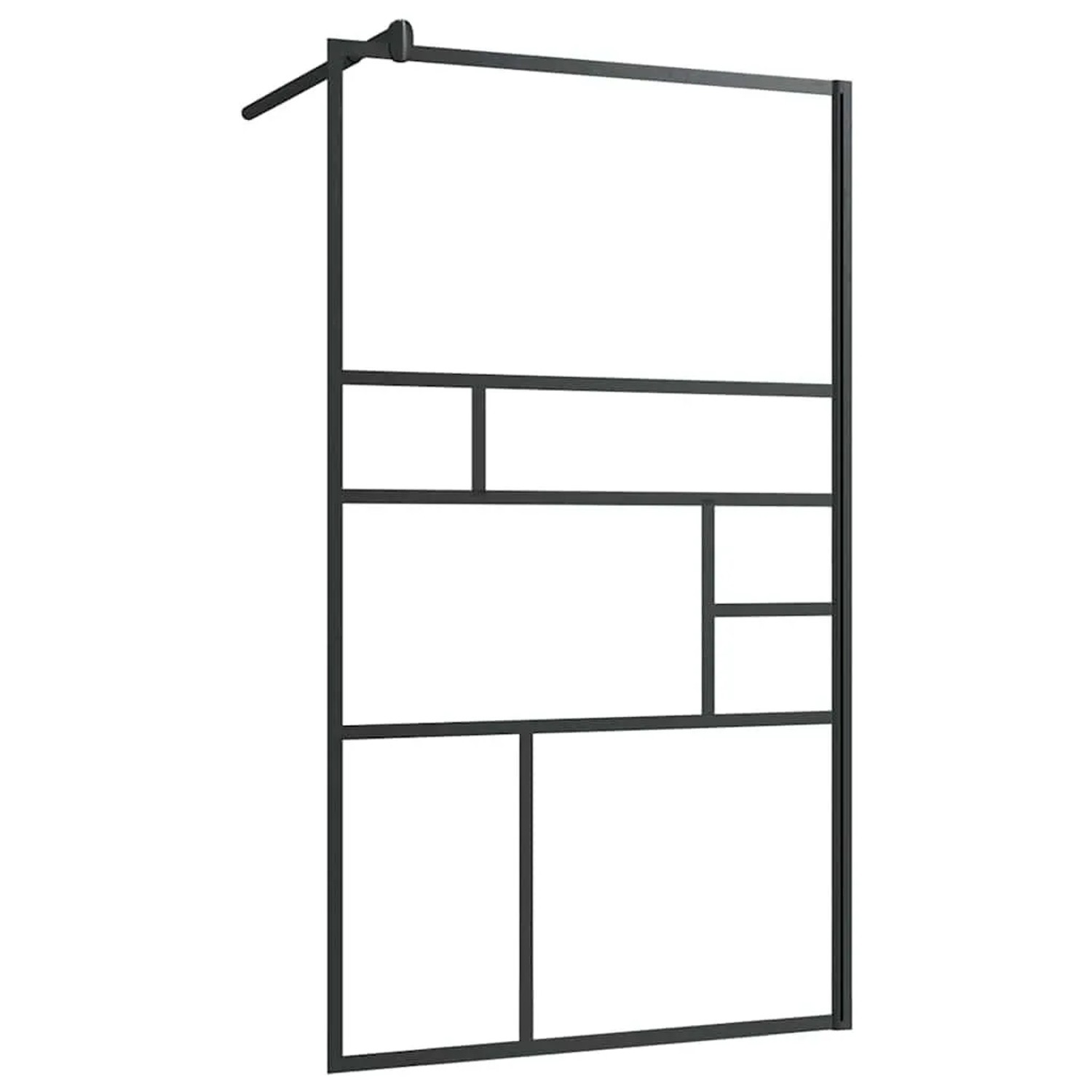 vidaXL Duschwand für Begehbare Dusche mit Klarem ESG Glas 90x195 cm 150753