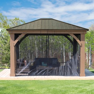 Westmann Moskitonetz 4er-Pack für Pavillon (325x225cm) zum Schutz vor Insekten.