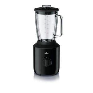 Schwarzer Braun PowerBlend3 JB 3150 BK Standmixer für die Küche.