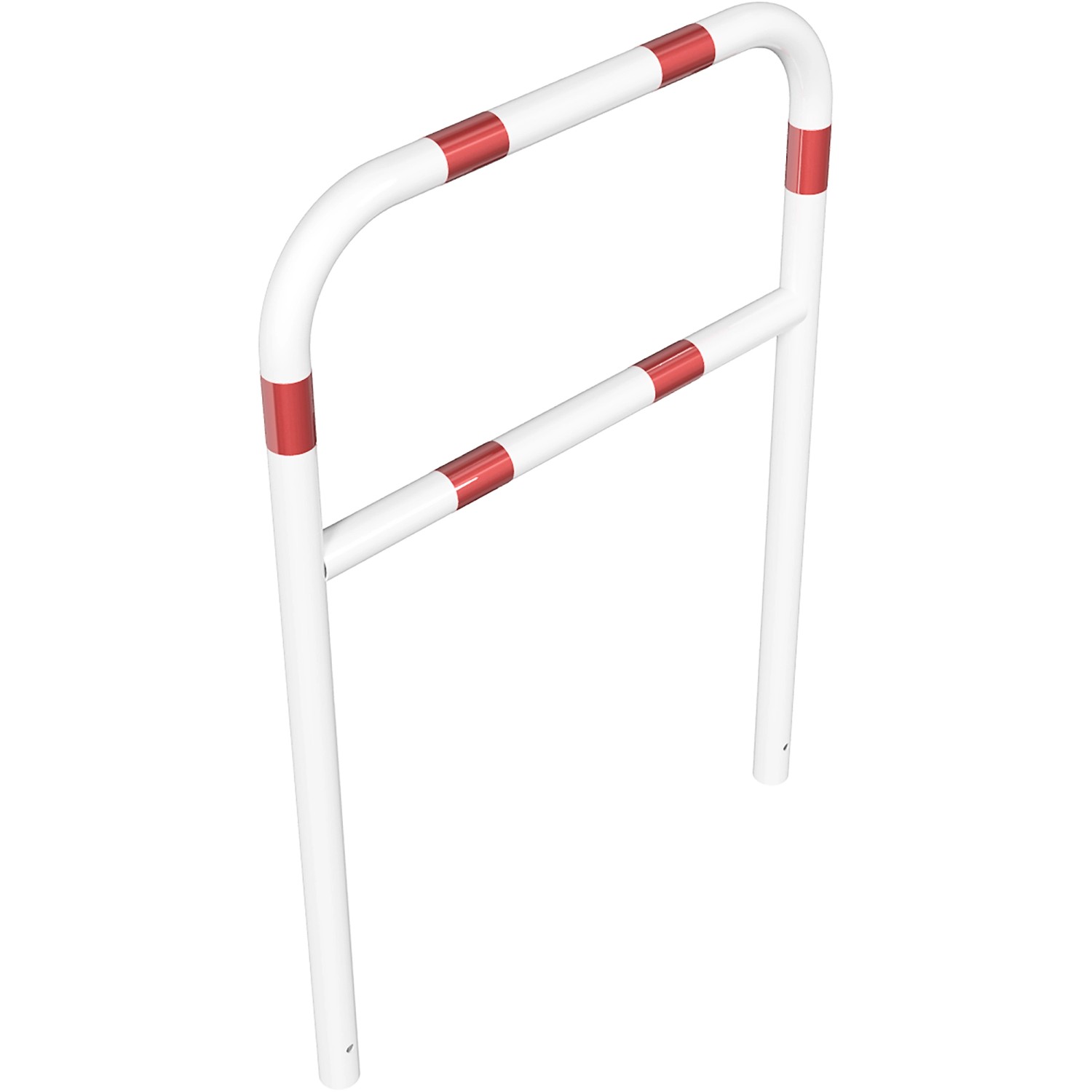 Schake Rohrbügel Querholm Einbetonieren 1.000 mm x 1.400 mm Weiß-Rot