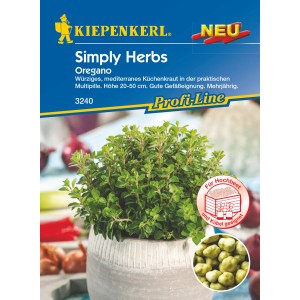 Kiepenkerl Oregano Multipille im Topf, mediterranes Küchenkraut für Beet und Kübel.