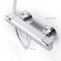 AM.PM Duscharmatur Thermostat Flash FNA40022, schwarz. Duscharmatur mit Thermostat für optimalen Komfort.