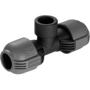 Gardena T-Stück 25 mm x 19 mm für Sprinkler-Systeme, Quick & Easy Verbindung.