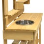 Home Deluxe Spielküche Mandu aus Holz mit Spülbecken und Ablageflächen für den Garten.