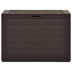 Braune VidaXL Gartenbox (78x44x55 cm) aus Polypropylen, ideal zur Aufbewahrung im Garten.