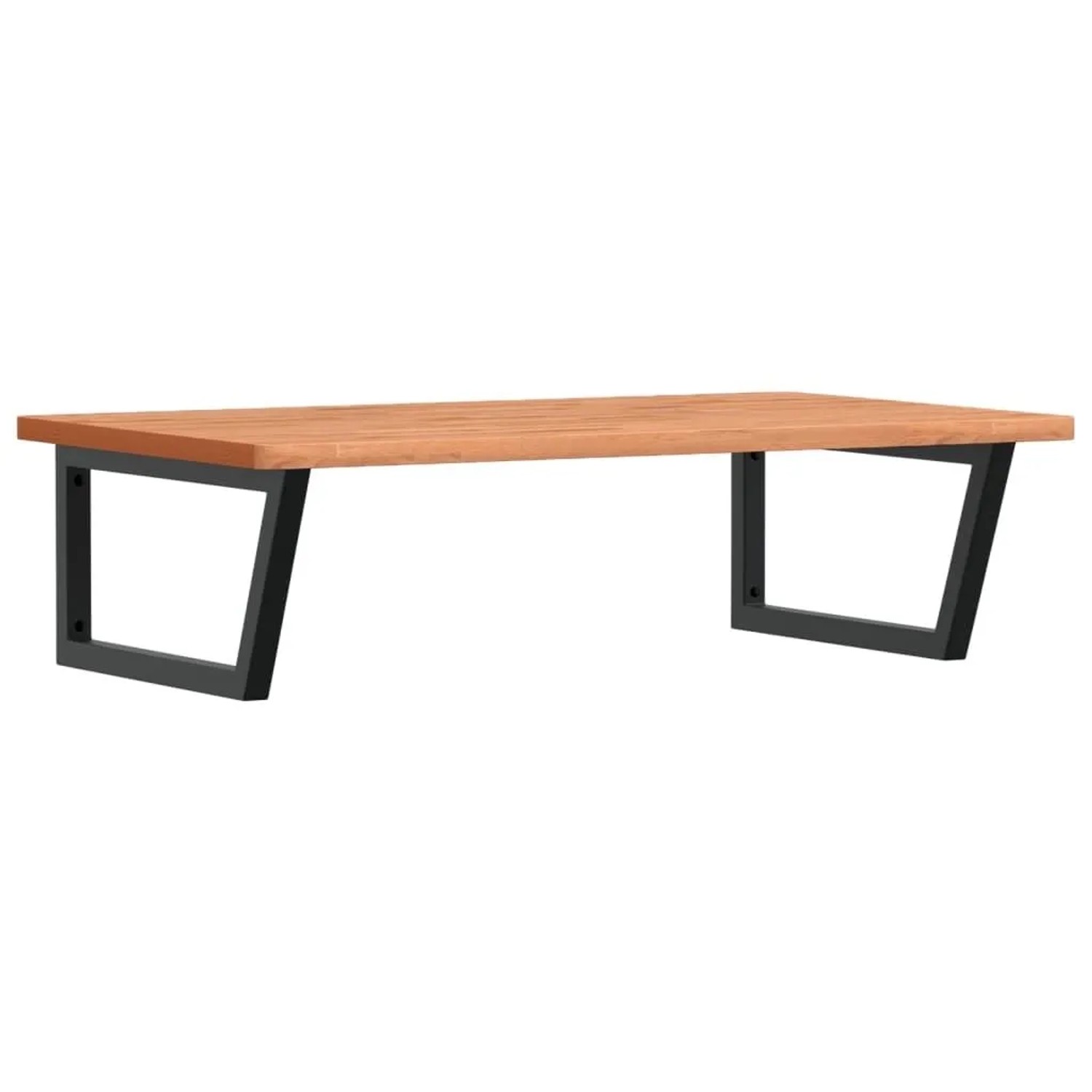 vidaXL Waschbeckenregal Wandmontage Stahl und Massivholz Buche 3302527 günstig online kaufen