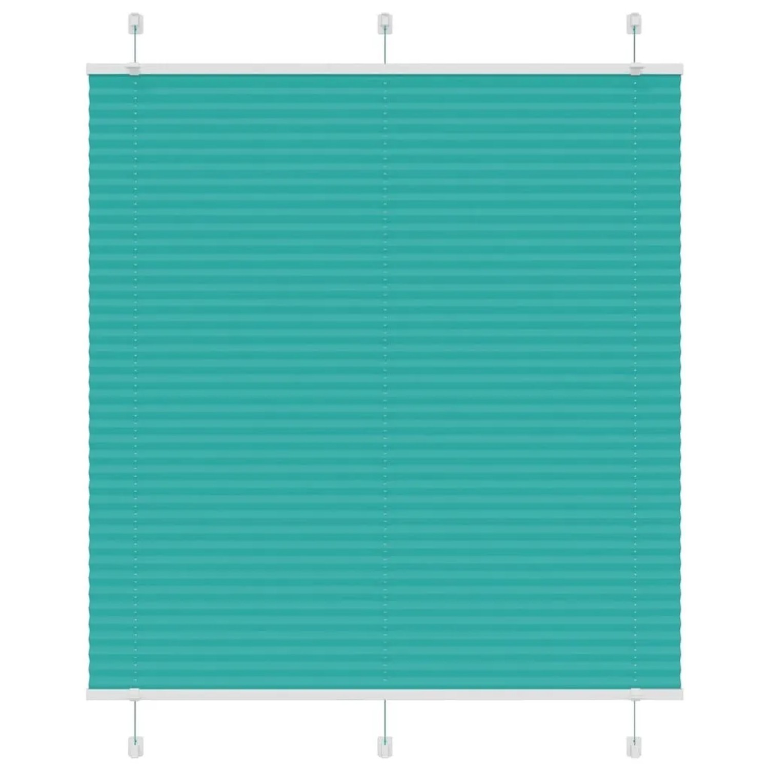 vidaXL Plissee Petrolgrün 120x100 cm Stoffbreite 119,4 cm Polyester 4015385 günstig online kaufen