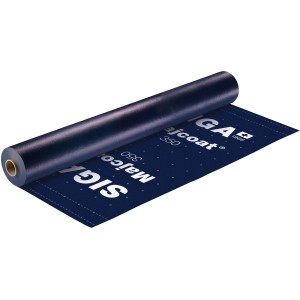 Rolle Siga Majcoat 350 Unterdeckbahn, blau, 1,5 m x 33 m, für winddichte Gebäudehülle.