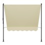 Beige Juskys Klemmmarkise Kapstadt 200x120 cm für Balkon oder Terrasse.